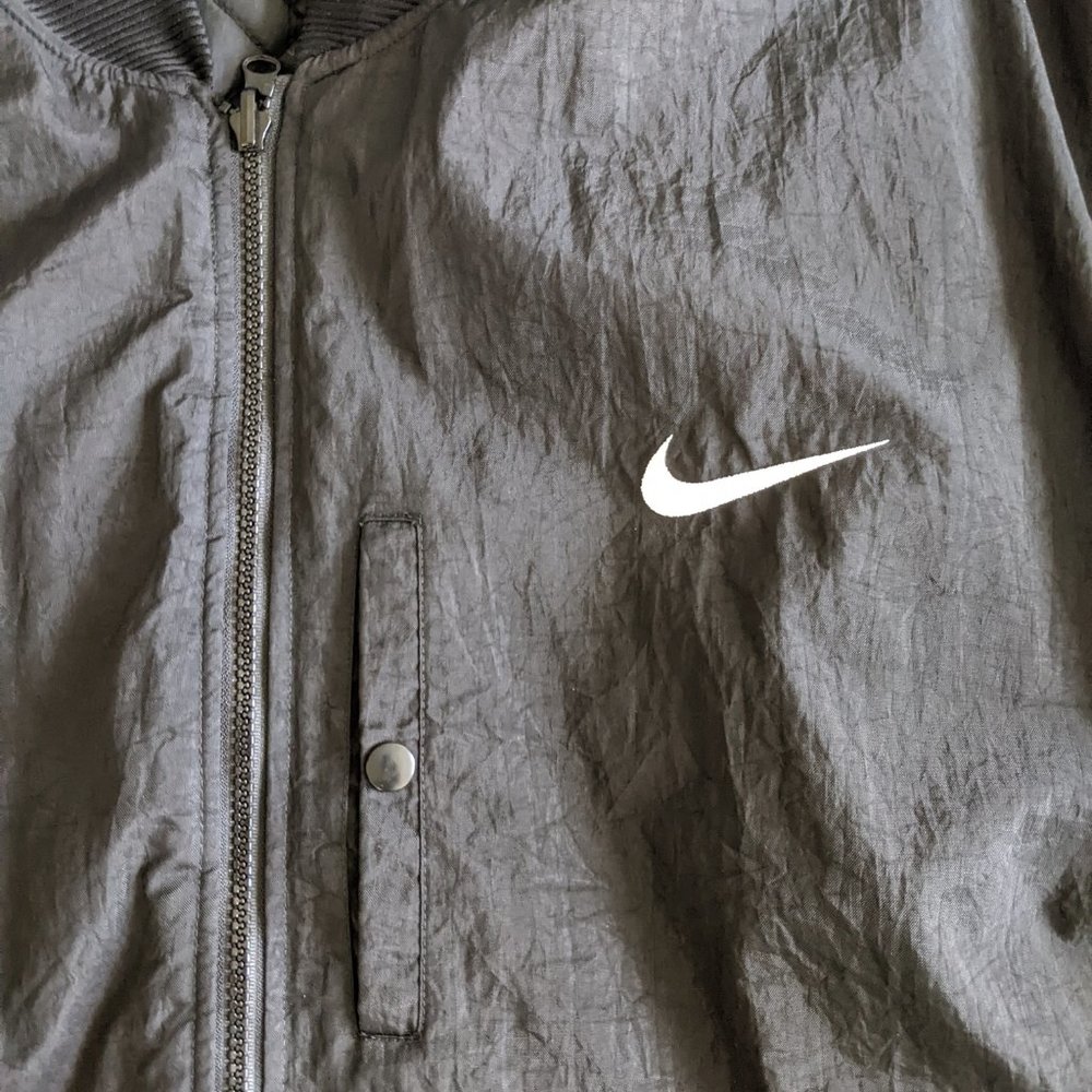 Men's vintage 90's Nike Reversible Quilted Bomber Jacket - XXL - Picture 7 of 10